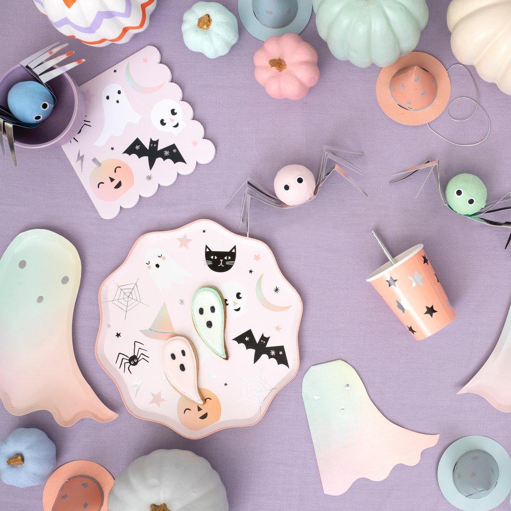 16 tovaglioli in carta - Halloween pastello