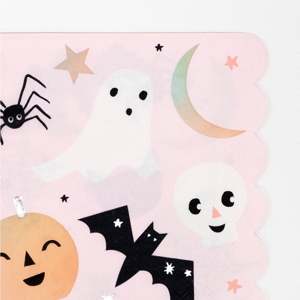 16 tovaglioli in carta - Halloween pastello