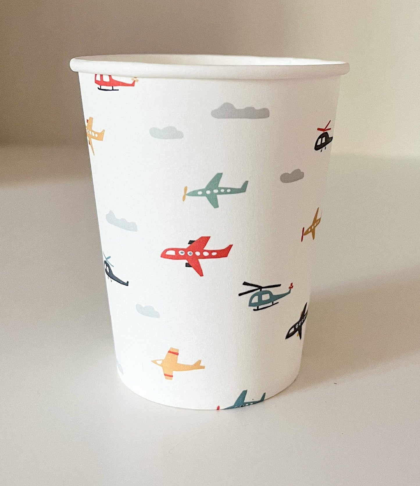 8 bicchieri in carta - aeroplanino