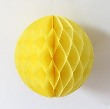sfera decorativa in carta 25cm - giallo