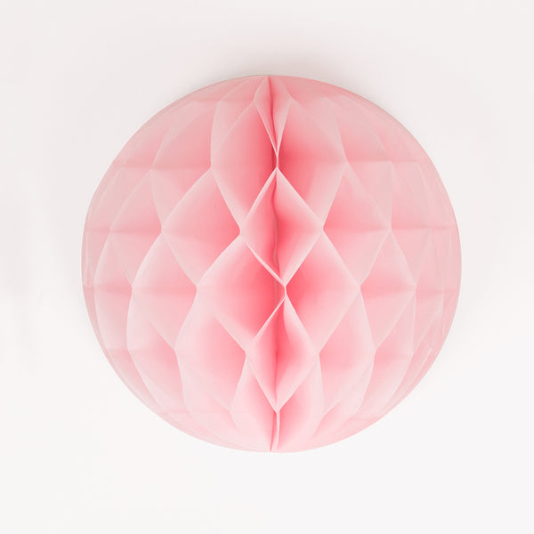 sfera decorativa in carta 30 cm - rosa baby
