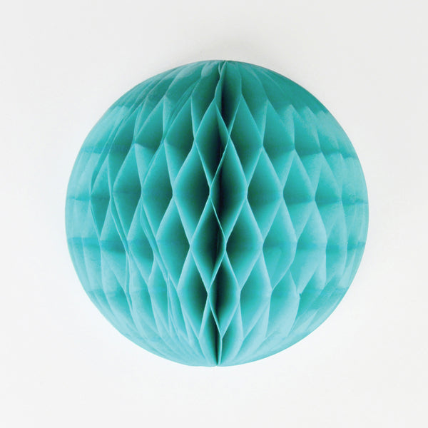 sfera decorativa in carta - verde acqua