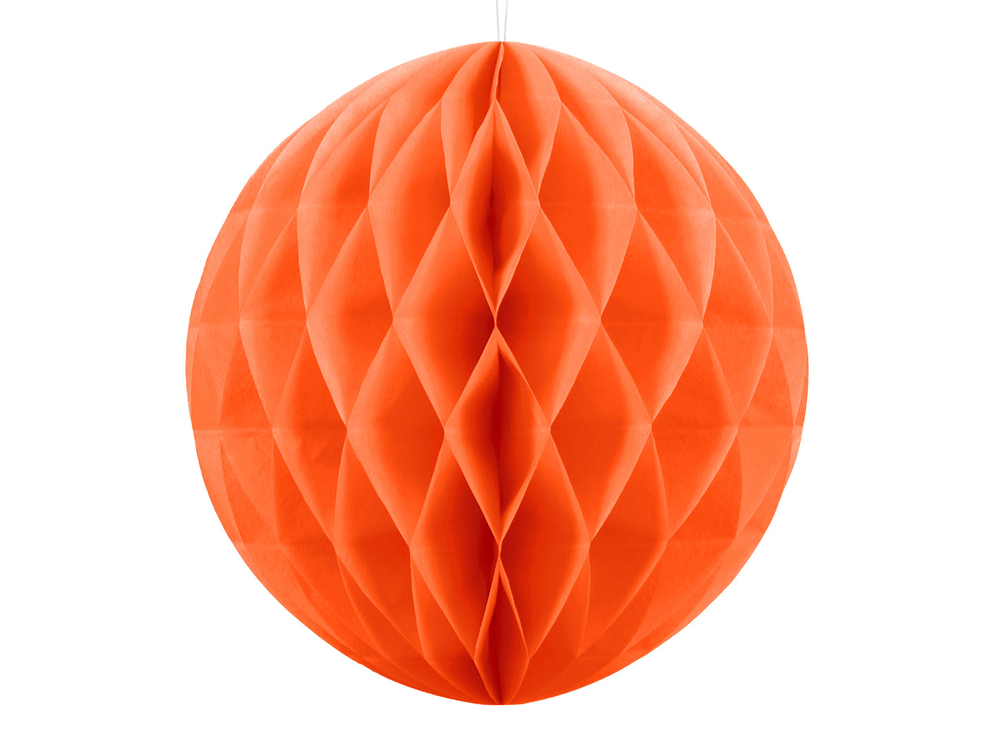 sfera decorativa in carta 40cm - arancio