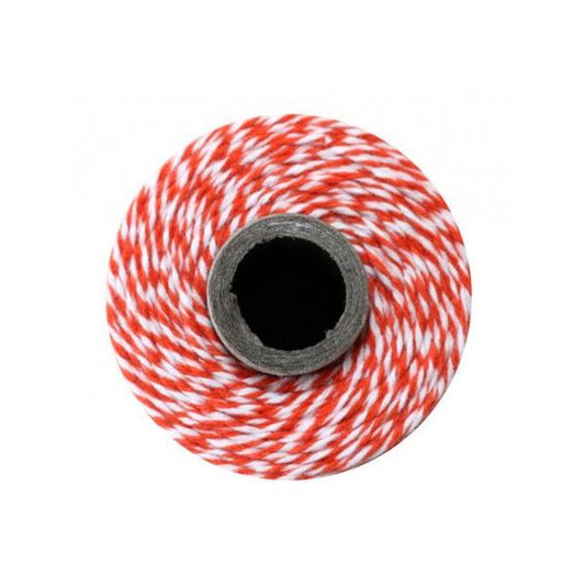 filo 100% cotone 50m - rosso e bianco