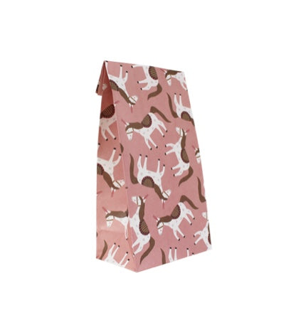6 sacchettini in carta - unicorno