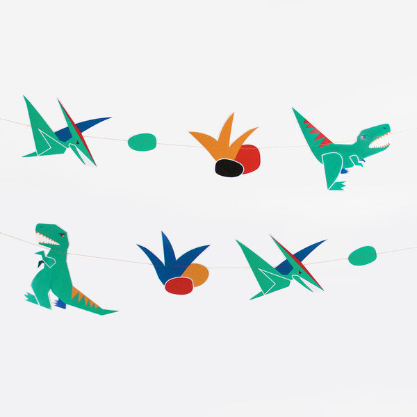 bandierina in carta - dinosauro