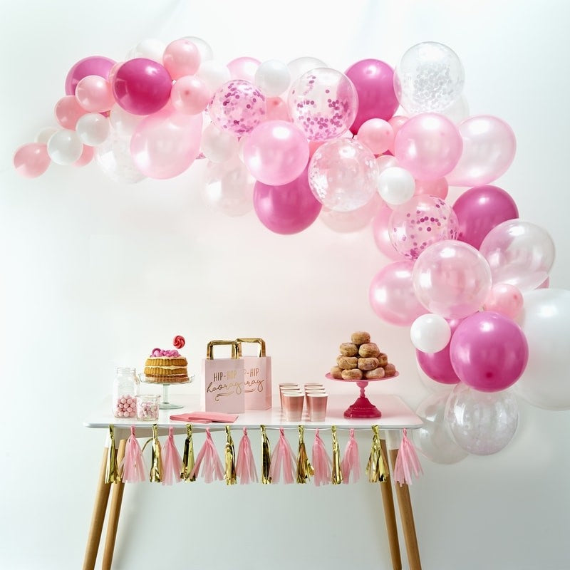 arco di palloncini - rosa