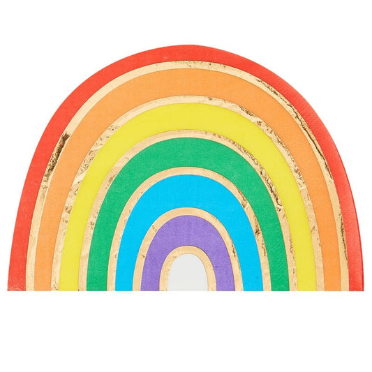 16 tovaglioli in carta - arcobaleno
