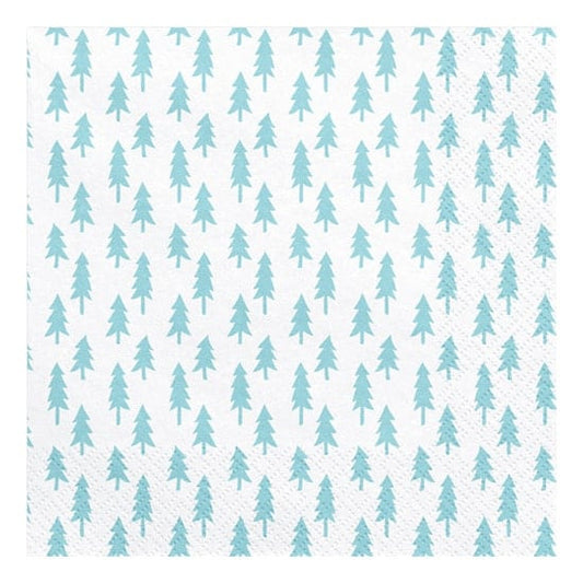 20 tovaglioli in carta – alberi azzurri