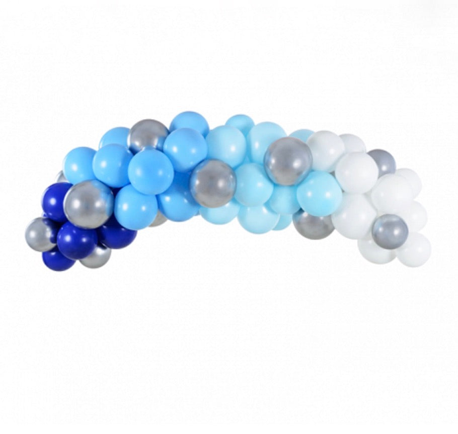 Arco di Palloncini - Sfumature di azzurro