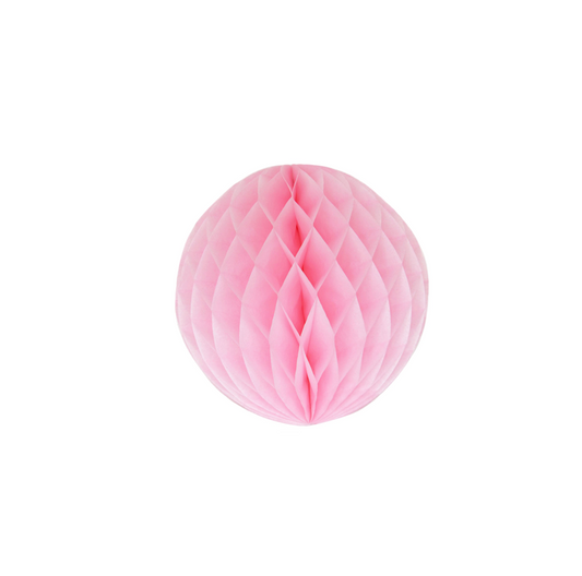 sfera decorativa in carta 20cm - rosa baby