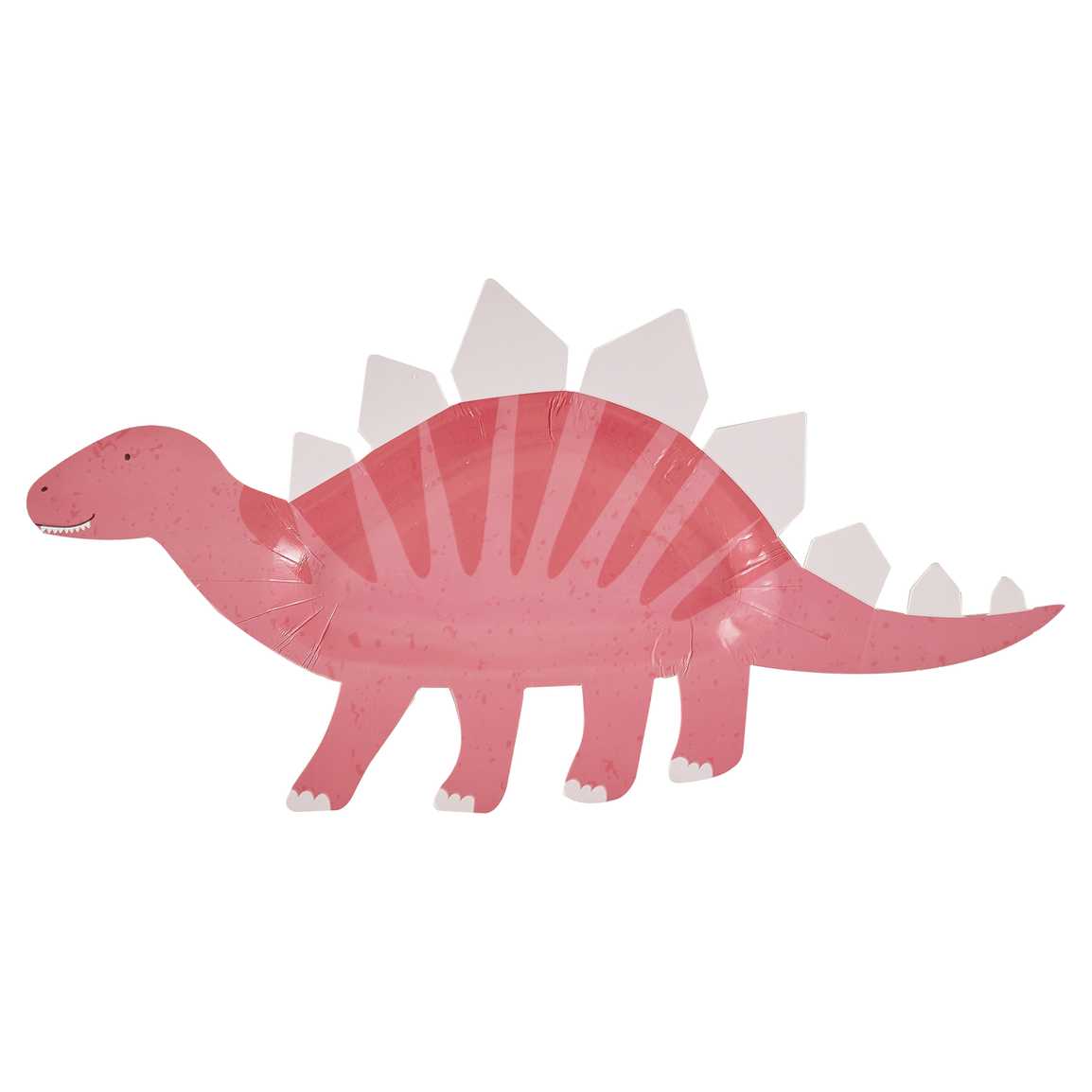 8 piatti in carta - sagoma dinosauro rosa – Funny Bunny