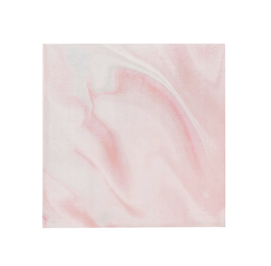 16 tovaglioli in carta - marmorizzato rosa
