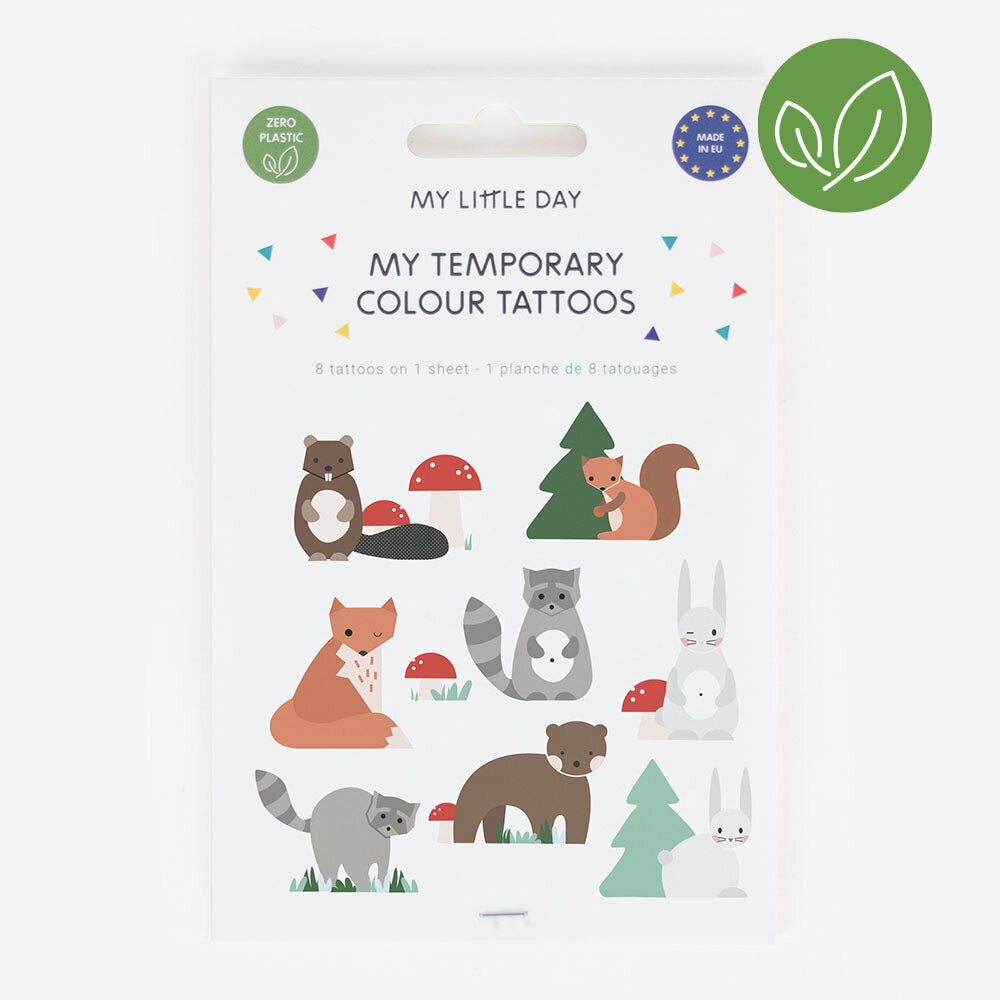 8 tatuaggi - animali del bosco