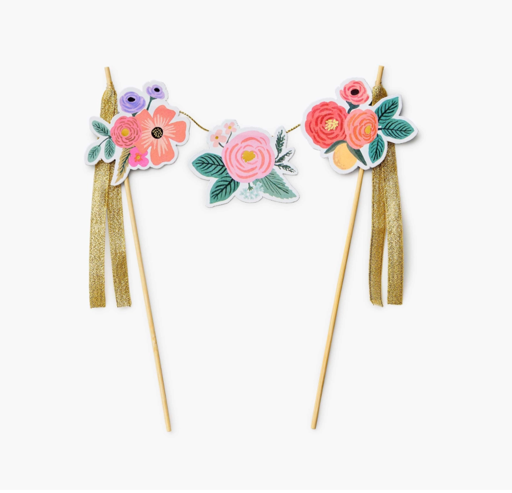 cake topper - garden party