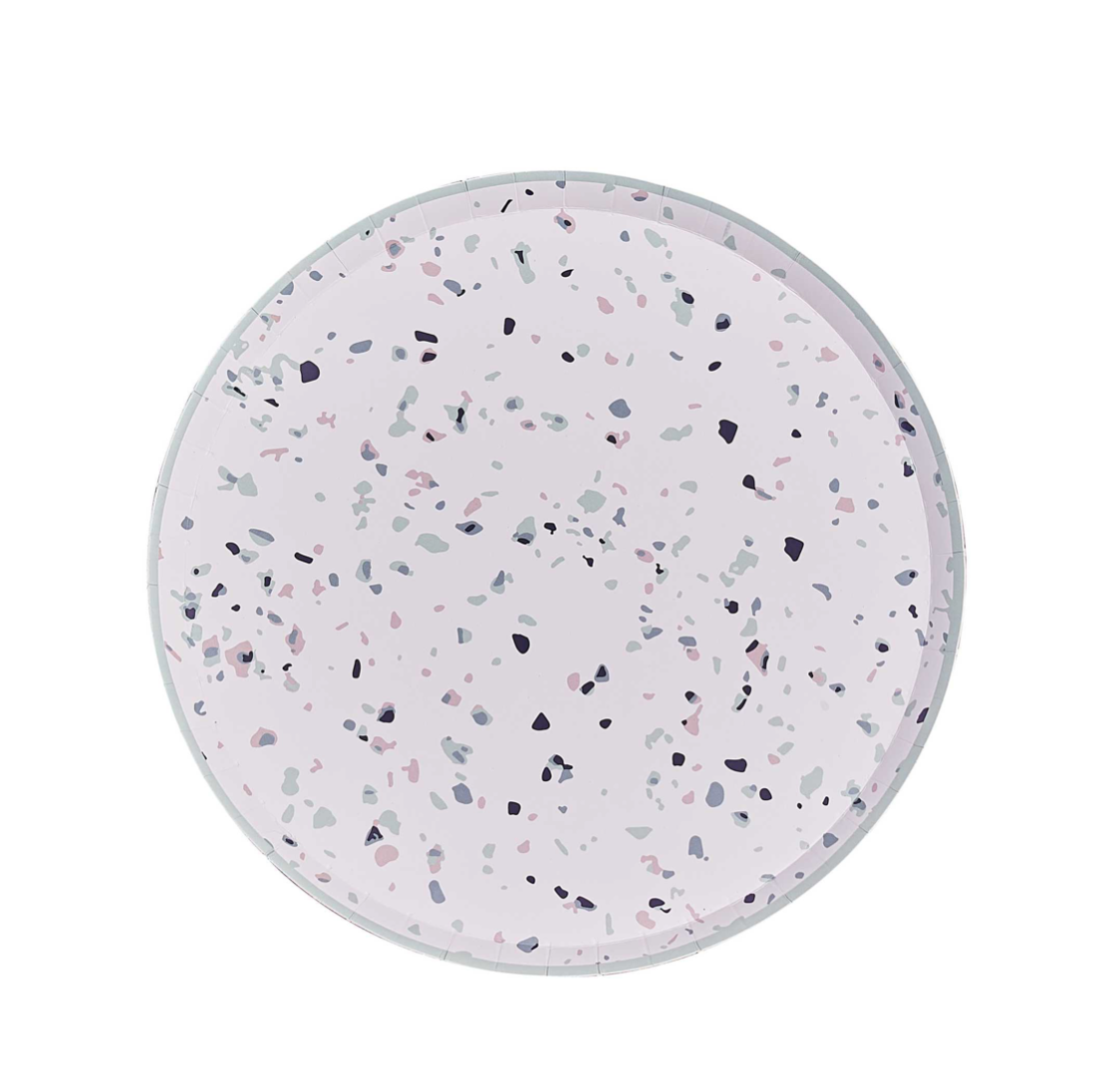 8 piatti in carta - stampa terrazzo