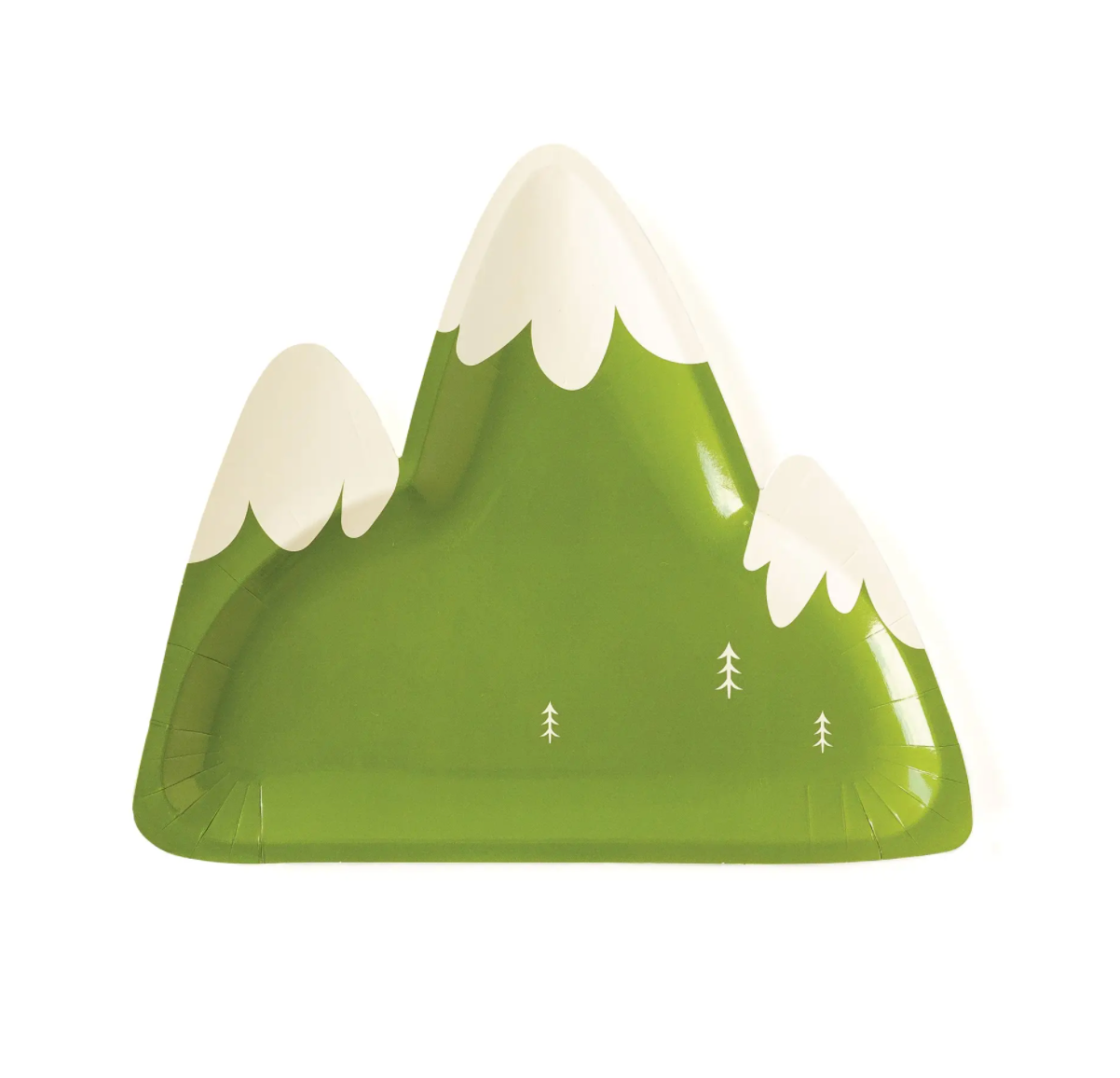 8 piatti in carta - sagoma montagna