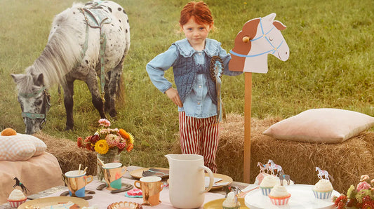 festa a tema cavalli per bambini allestimento