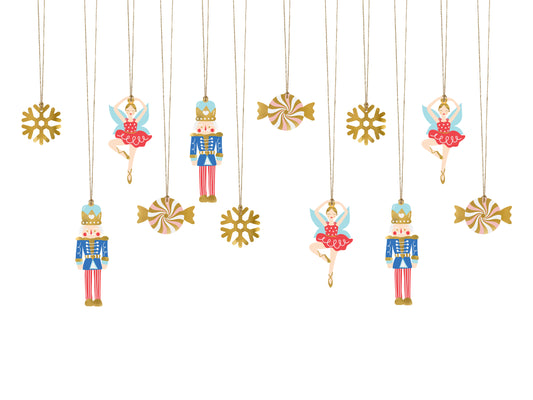 12 gift tags - Mix Schiaccianoci