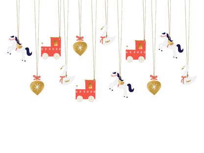 12 gift tags - Mix Trenino Di Natale
