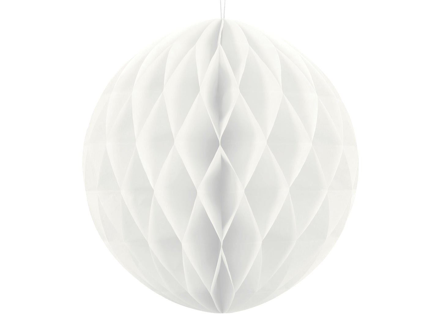 Sfera decorativa in carta 15cm- bianco