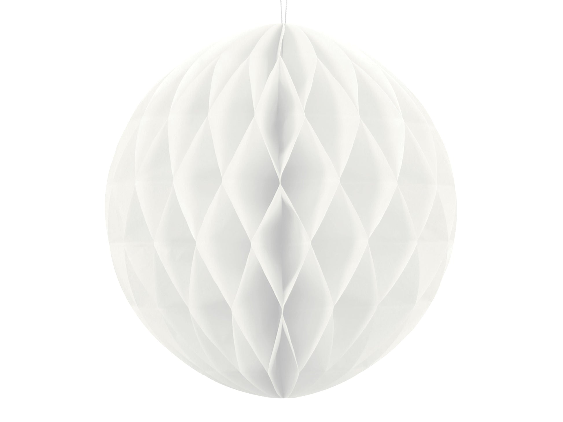 Sfera decorativa in carta 15cm- bianco