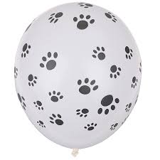 Palloncino GRANDE 30cm - stampa zampe