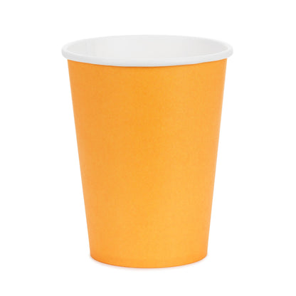 6 bicchieri in carta - Tinta Unita - pesca