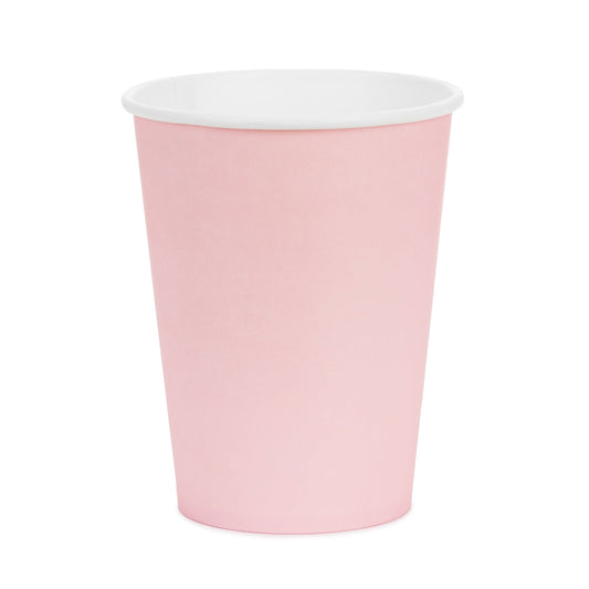 6 bicchieri in carta - Tinta Unita - Rosa Pastello