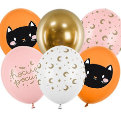 6 palloncini - Halloween Hocus Pocus gatto