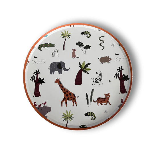 8 piatti in carta - Safari