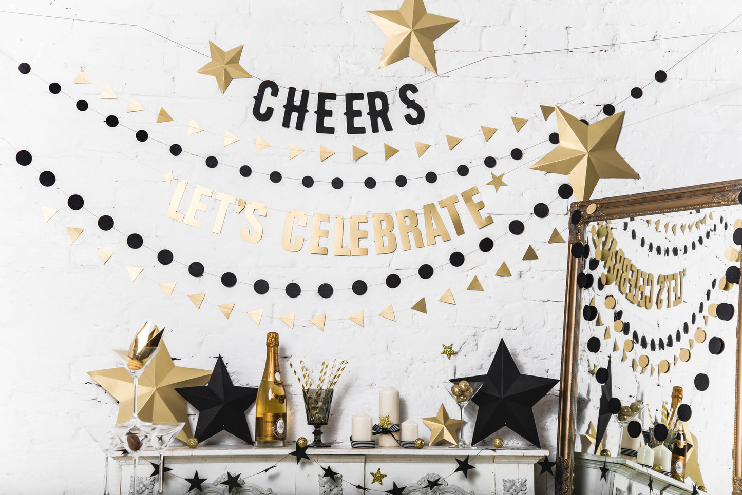 Decorazione in carta Stelle Oro