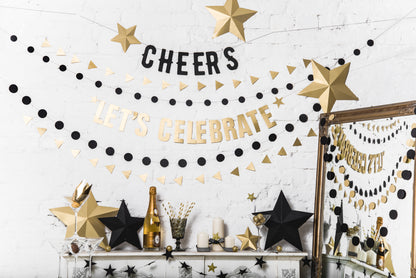 Decorazione in carta Stelle Oro