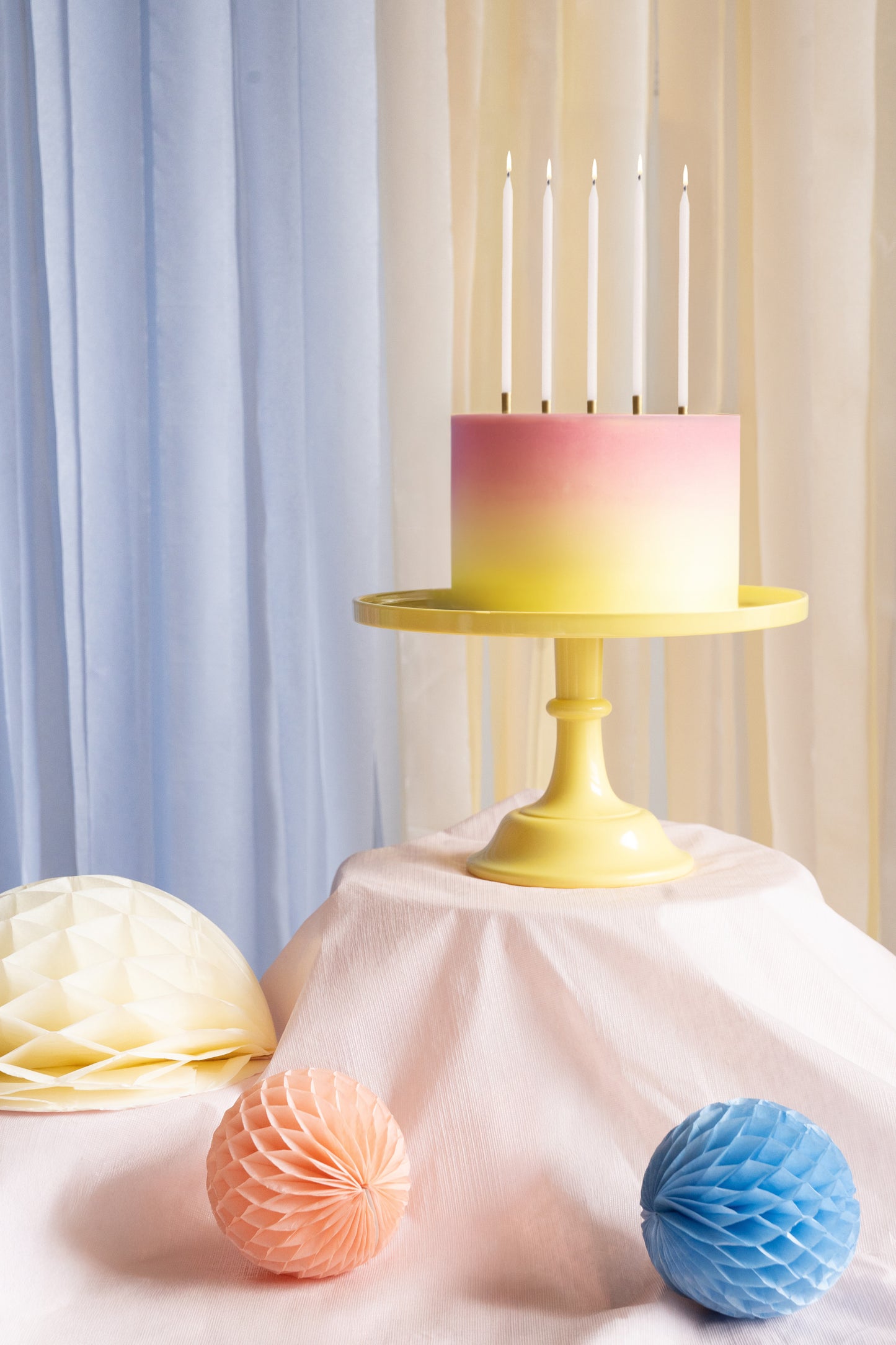 Alzatina per torta - Giallo pastello
