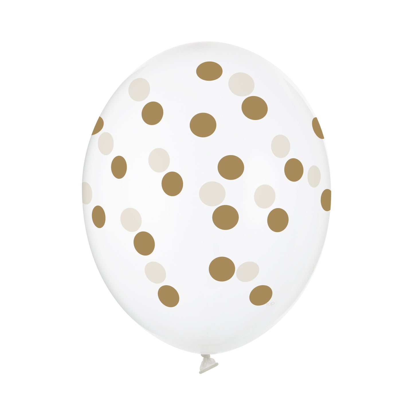 5 Palloncini GRANDE 30cm - coriandoli Oro Brunito