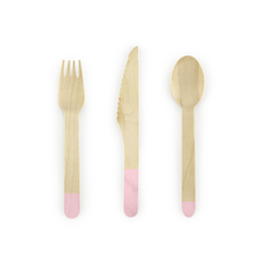 set 18 posate - rosa baby