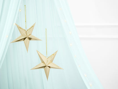 Decorazione Stella in carta specchiata - 45 cm - Oro