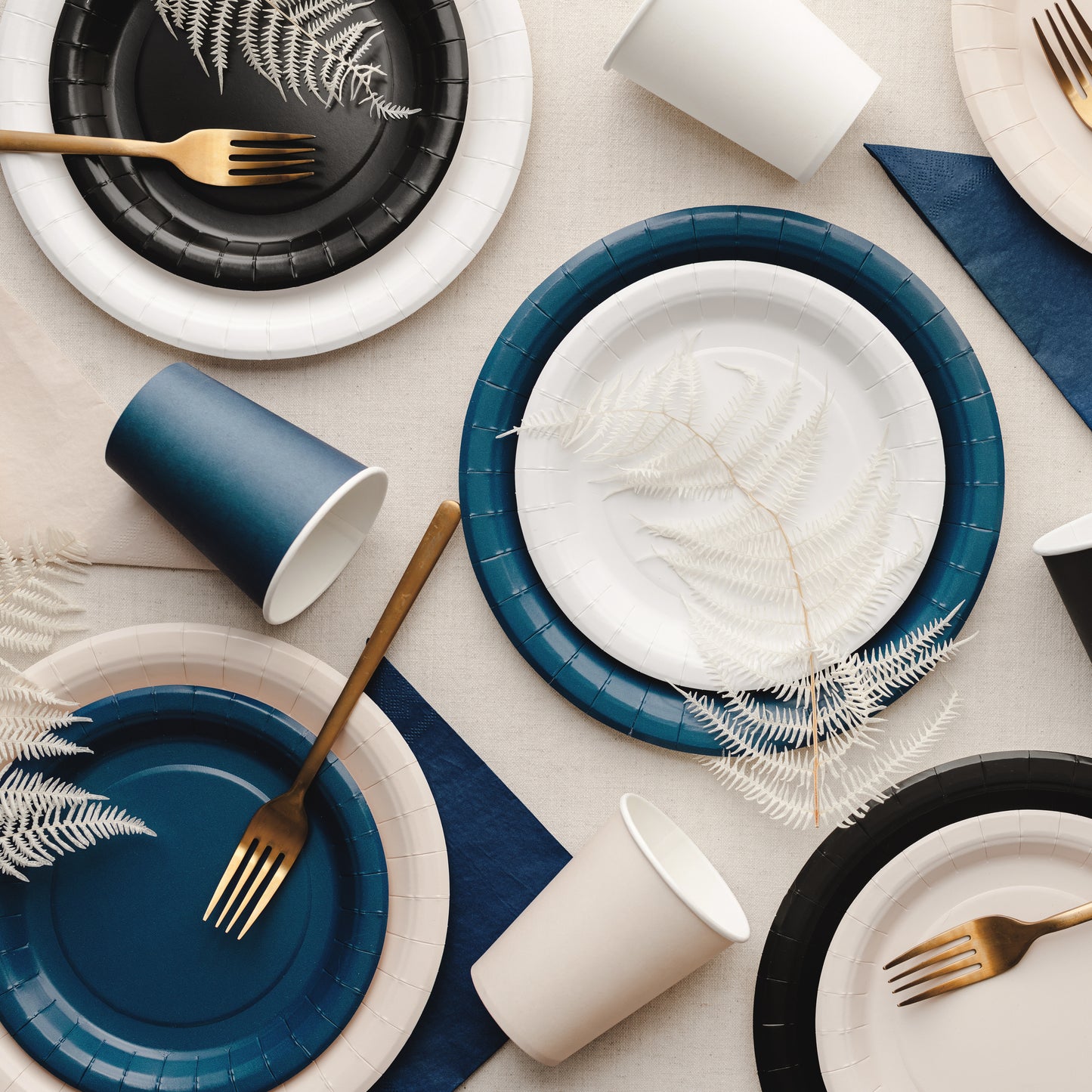 Tovaglia Rettangolare in plastica - Beige 137x183 cm