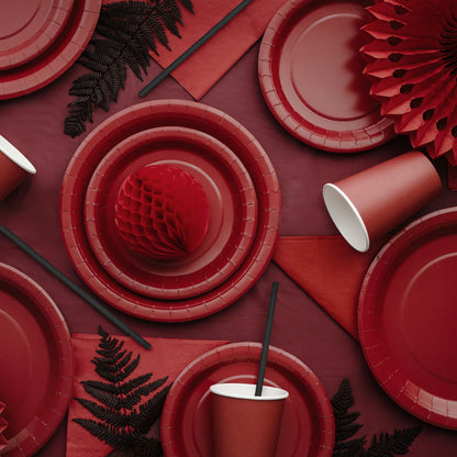 Tovaglia Rettangolare in plastica - Bordeaux 137x183 cm