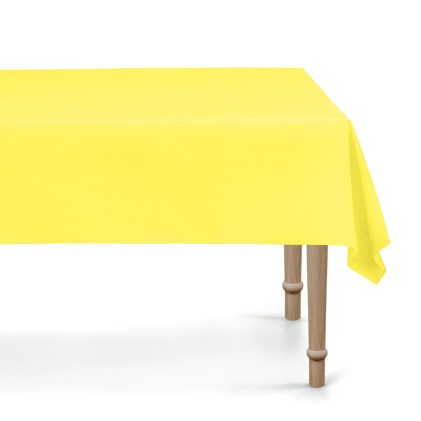 Tovaglia Rettangolare in plastica - Giallo Vivace 137x183 cm