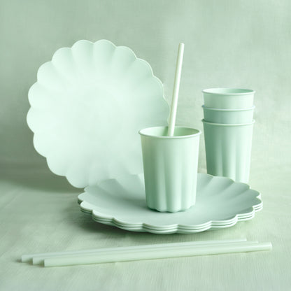 Tovaglia misto cotone - Menta 120x180 cm