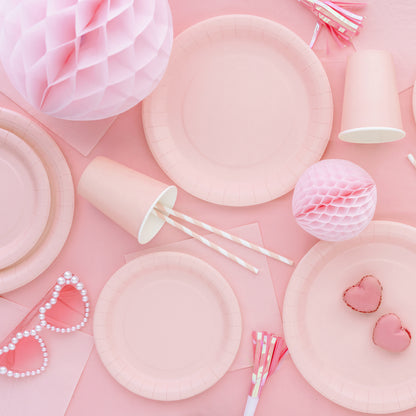 Tovaglia Rettangolare in plastica - Rosa Confetto 137x183 cm