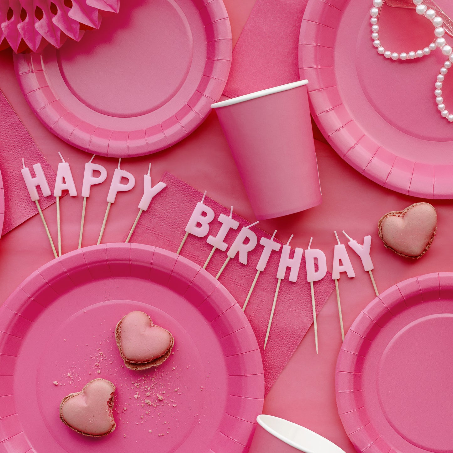 Tovaglia Rettangolare in plastica - Rosa scuro 137x183 cm