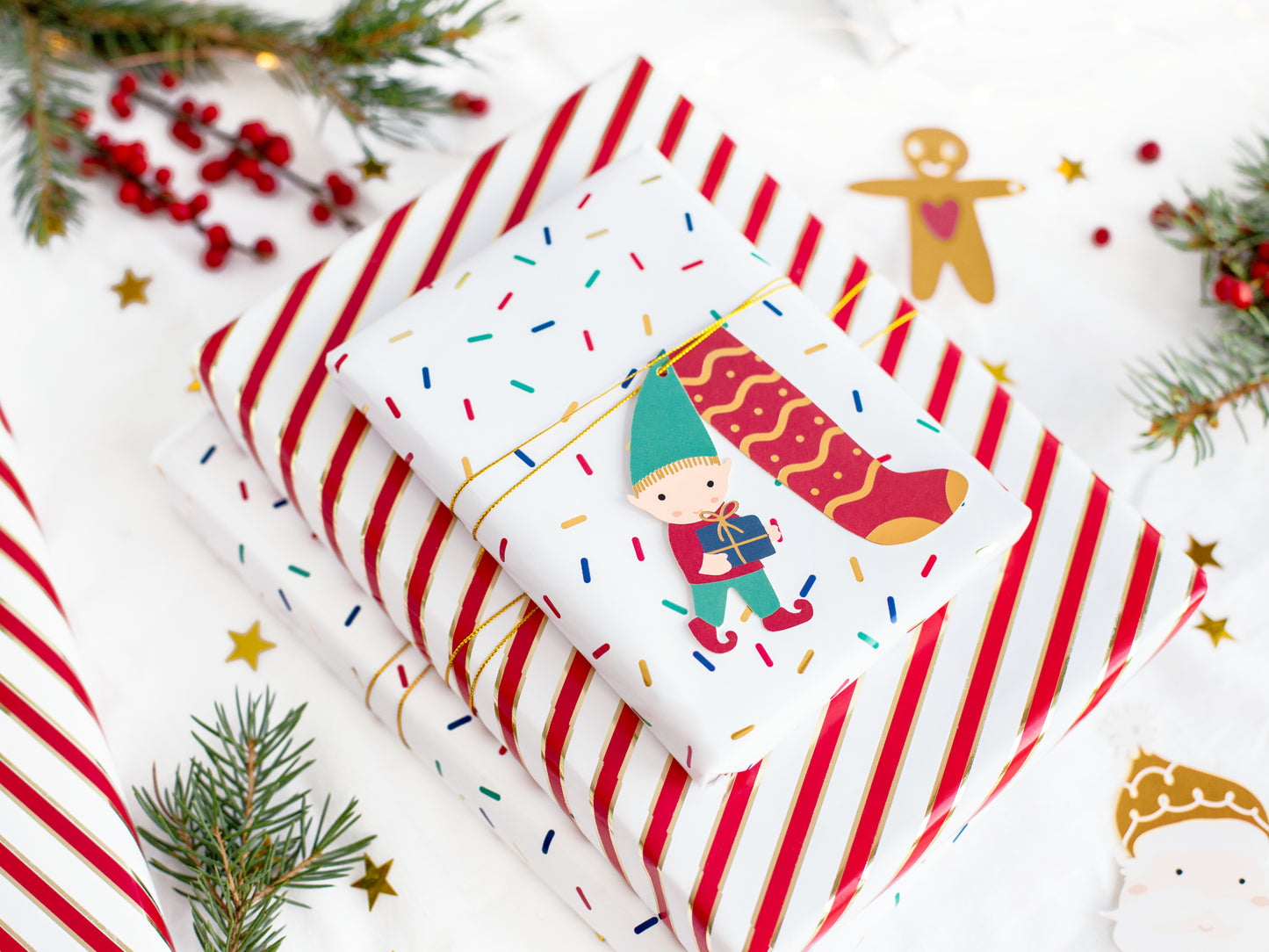12 gift tags - Mix Natale