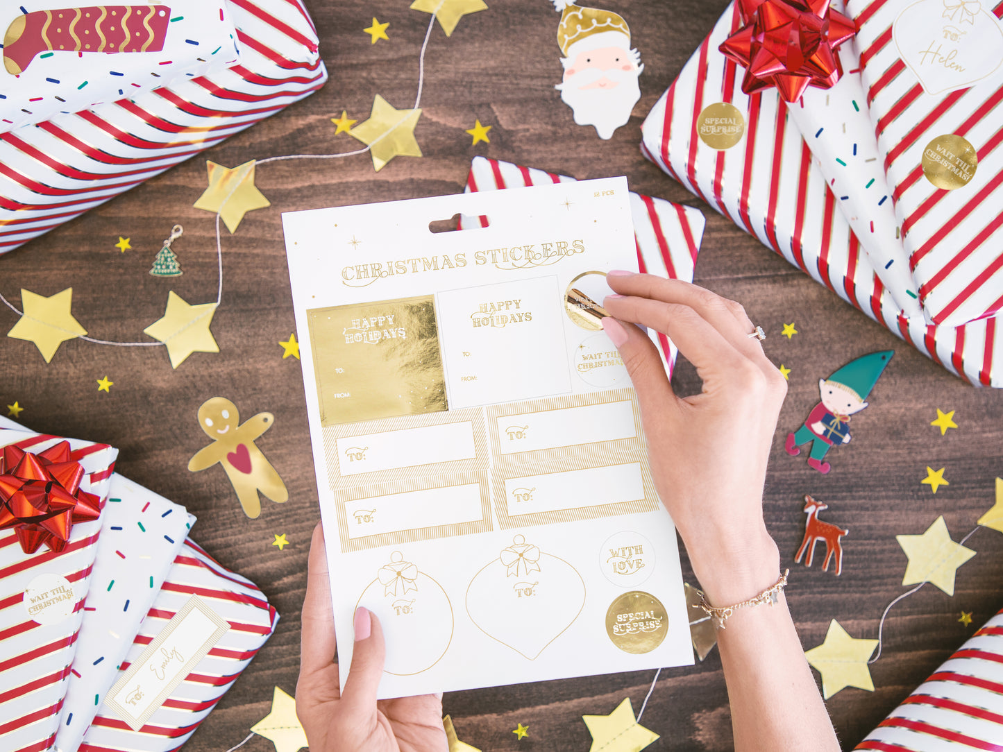 12 gift tags - Mix Natale