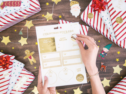12 gift tags - Mix Natale
