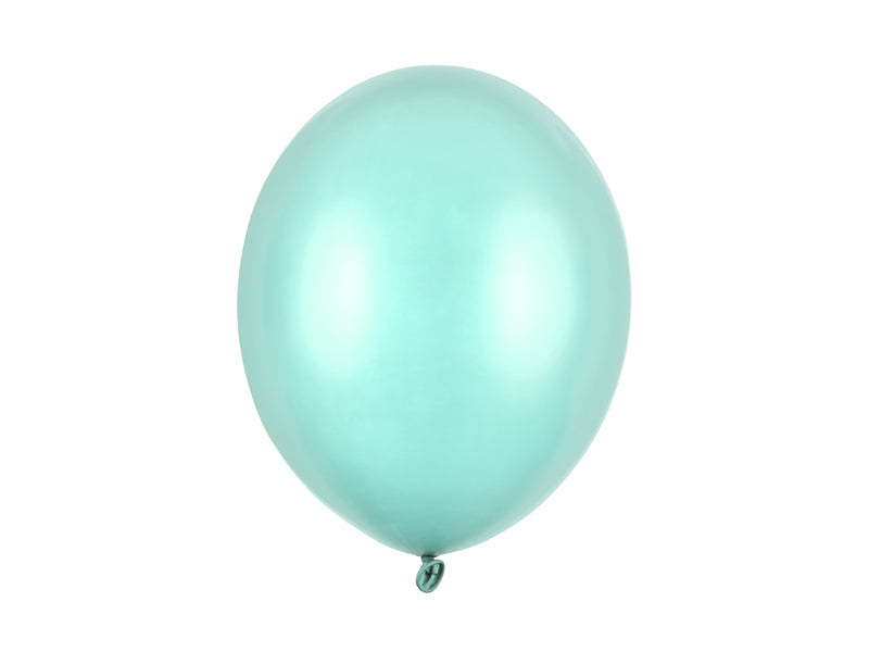 5 Palloncini GRANDE 30cm - Menta Metallizzato