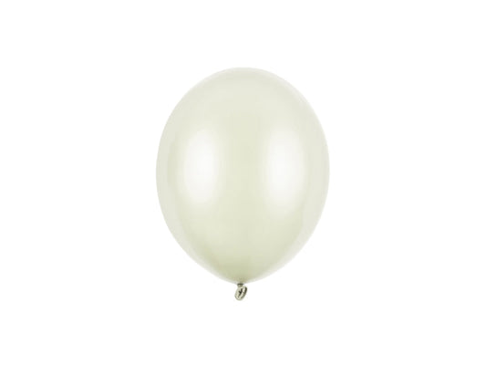 5 MINI Palloncini 12cm - Crema Metallizzato