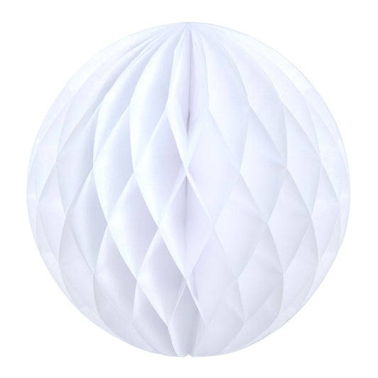 Sfera decorativa in carta 12cm - Bianco