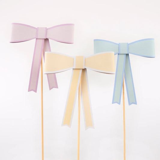 Cake topper - Fiocco pastello